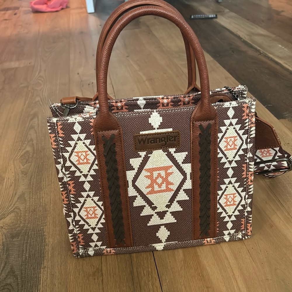 Wrangler Southwestern Coffee Pattern Tote